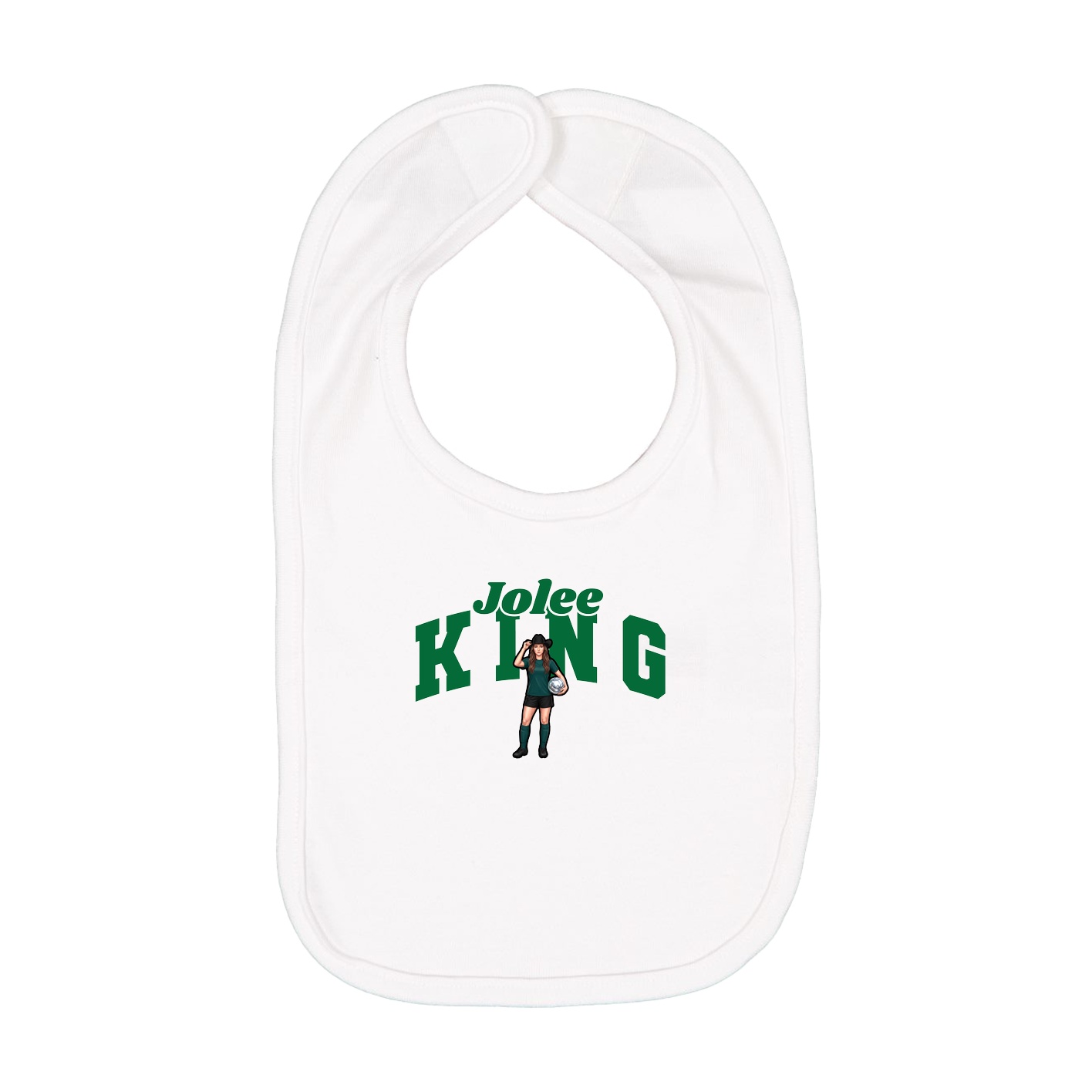 Infant Bib — Signature Arch in White