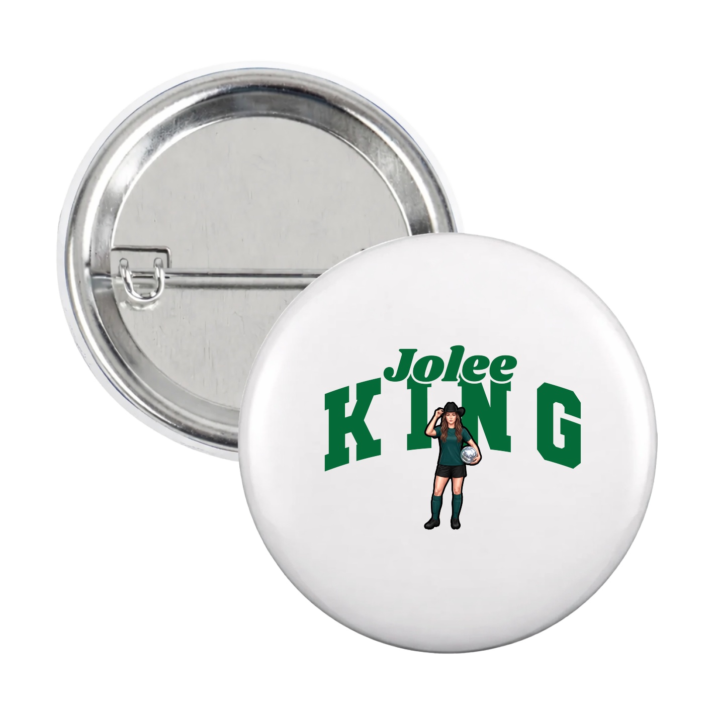 Game Day Button — Signature Arch in White