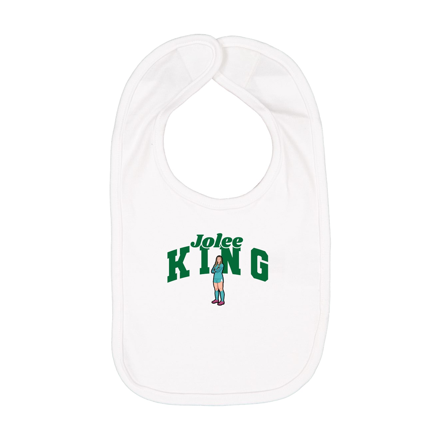 Infant Bib — Signature Arch in White