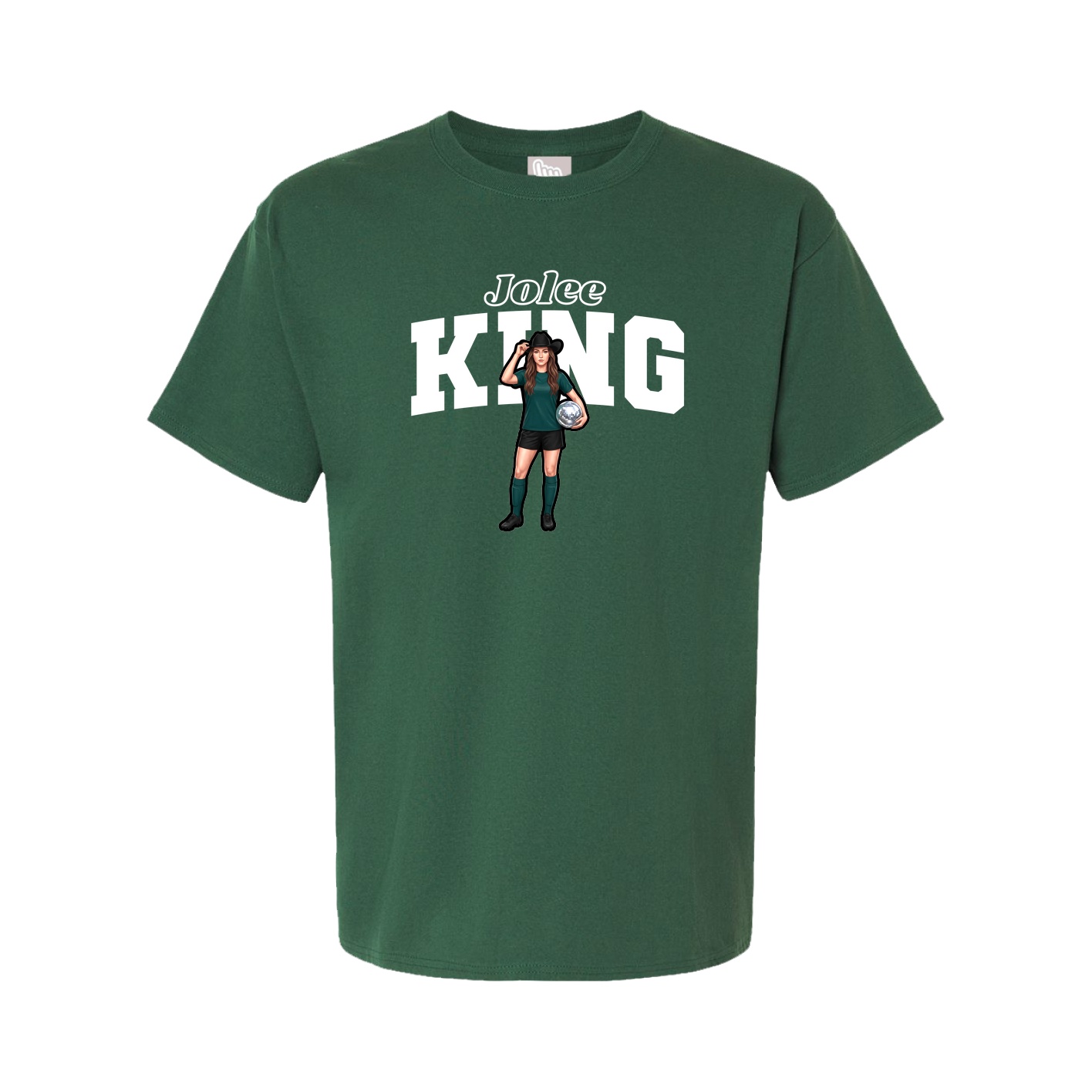 Youth Tee — Name Arch in Green