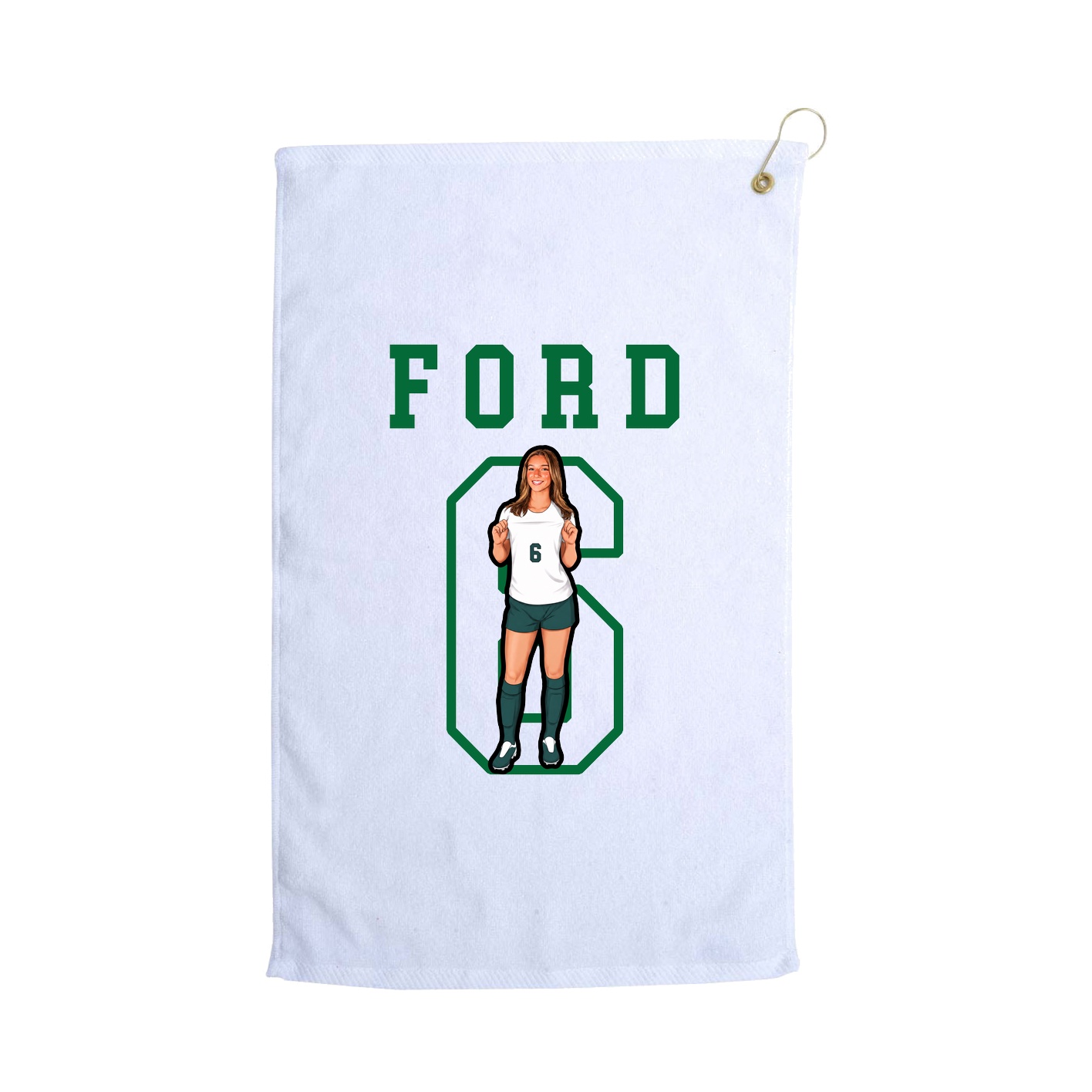 Golf Towel — Shirsey in White