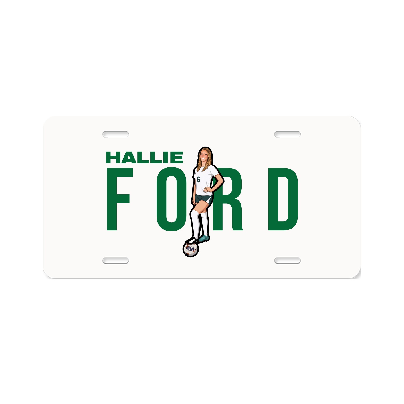License Plate — Player Name in Classic