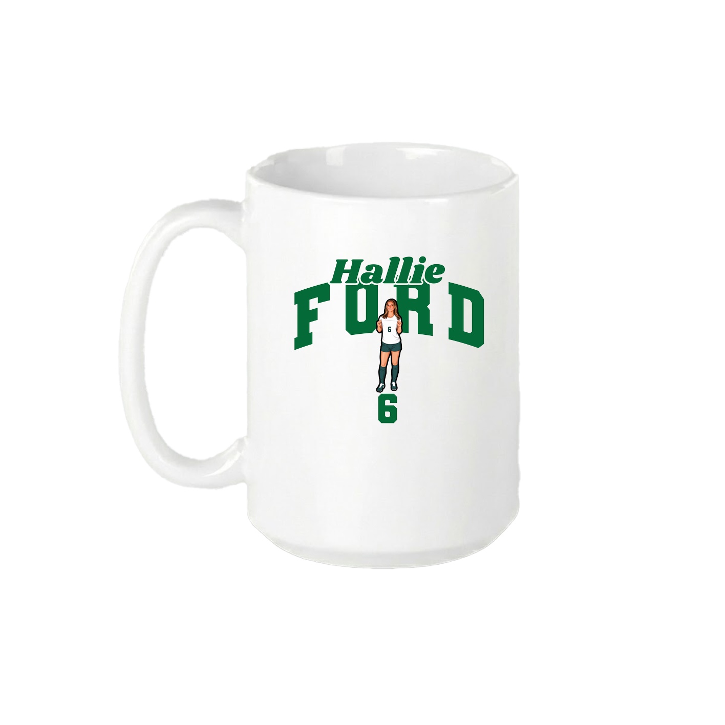 15oz Coffee Mug — Signature Arch in White
