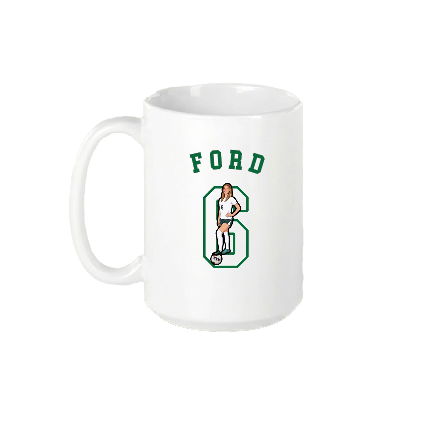 15oz Coffee Mug — Shirsey Arch in White