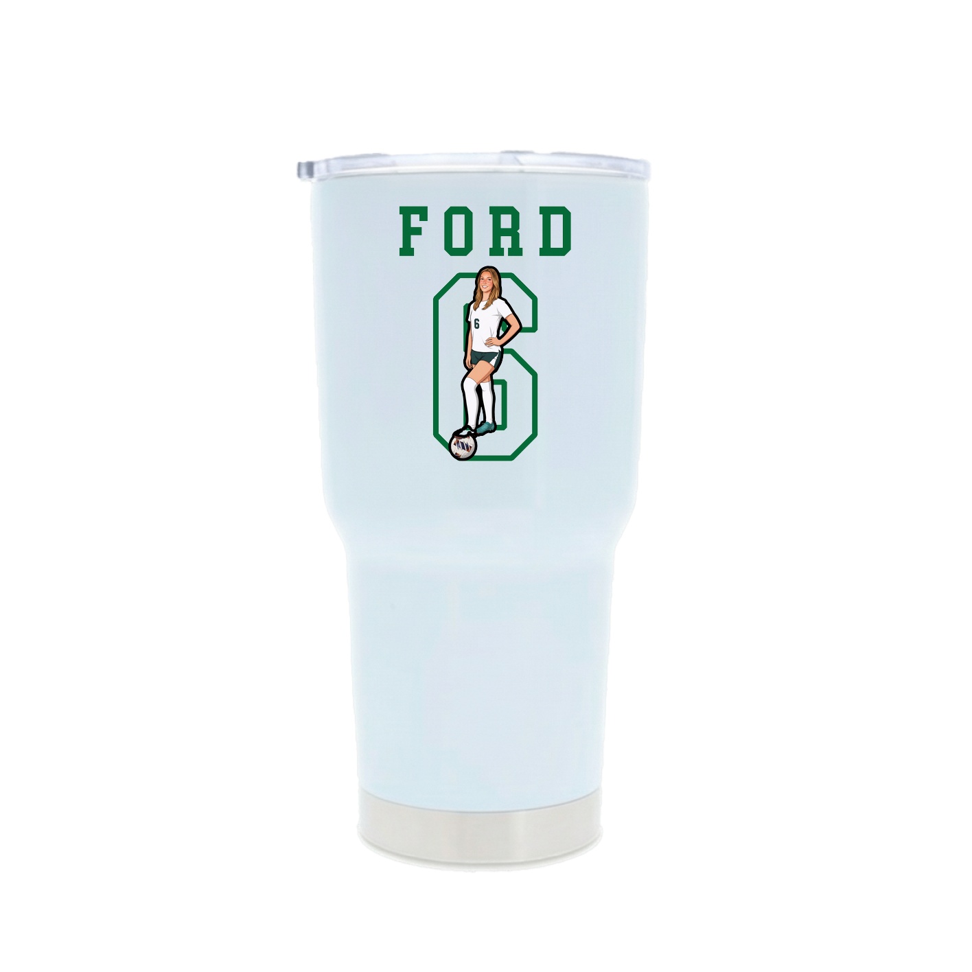 30oz Stainless Steel Tumbler — Shirsey in White