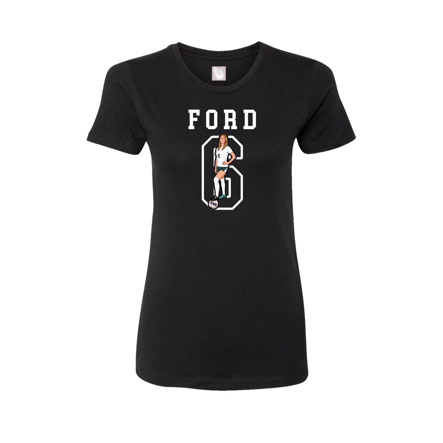 Fitted Women's Tee — Shirsey in Black