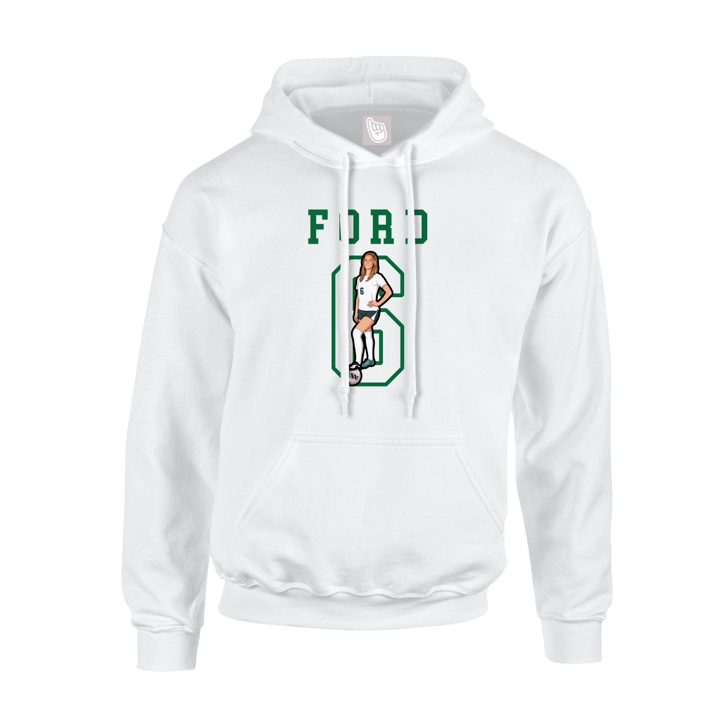 Youth Hoodie — Shirsey in White