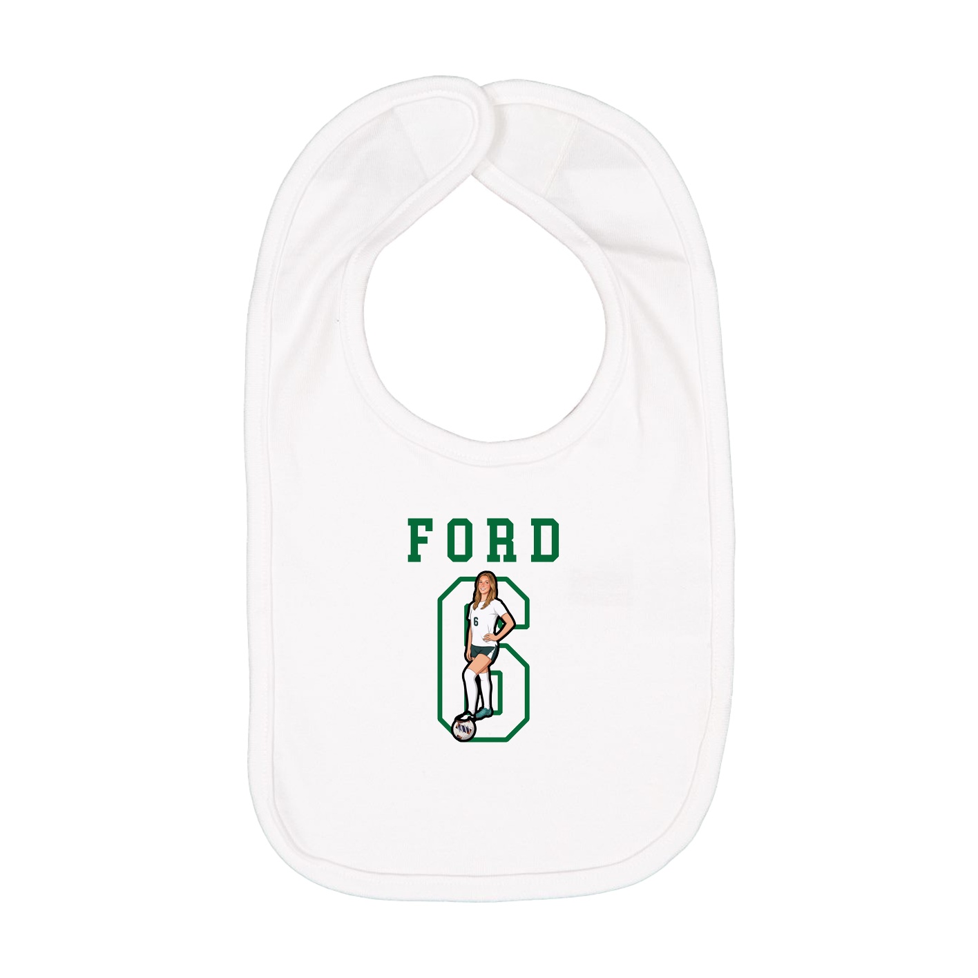 Infant Bib — Shirsey in White