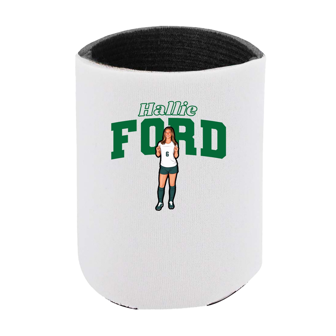 Can Holder — Name Arch in White