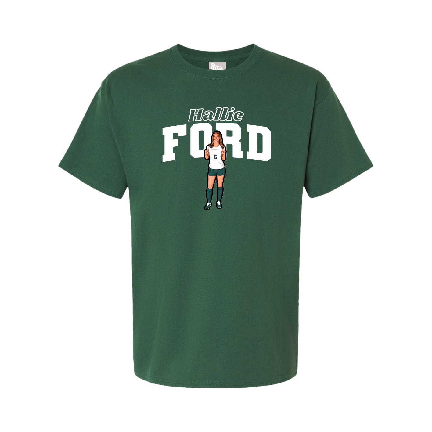Tee — Name Arch in Green