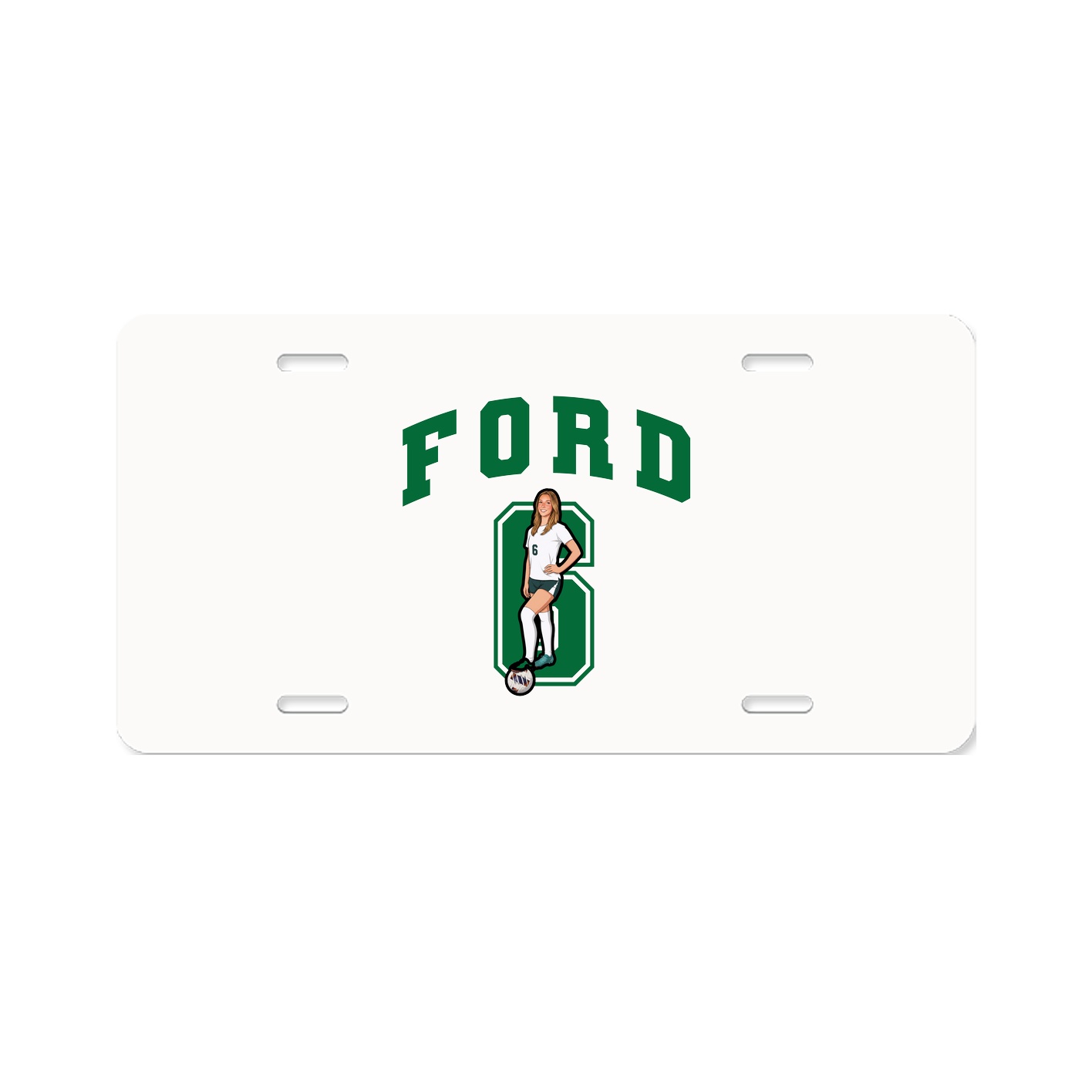 License Plate — Number in Classic
