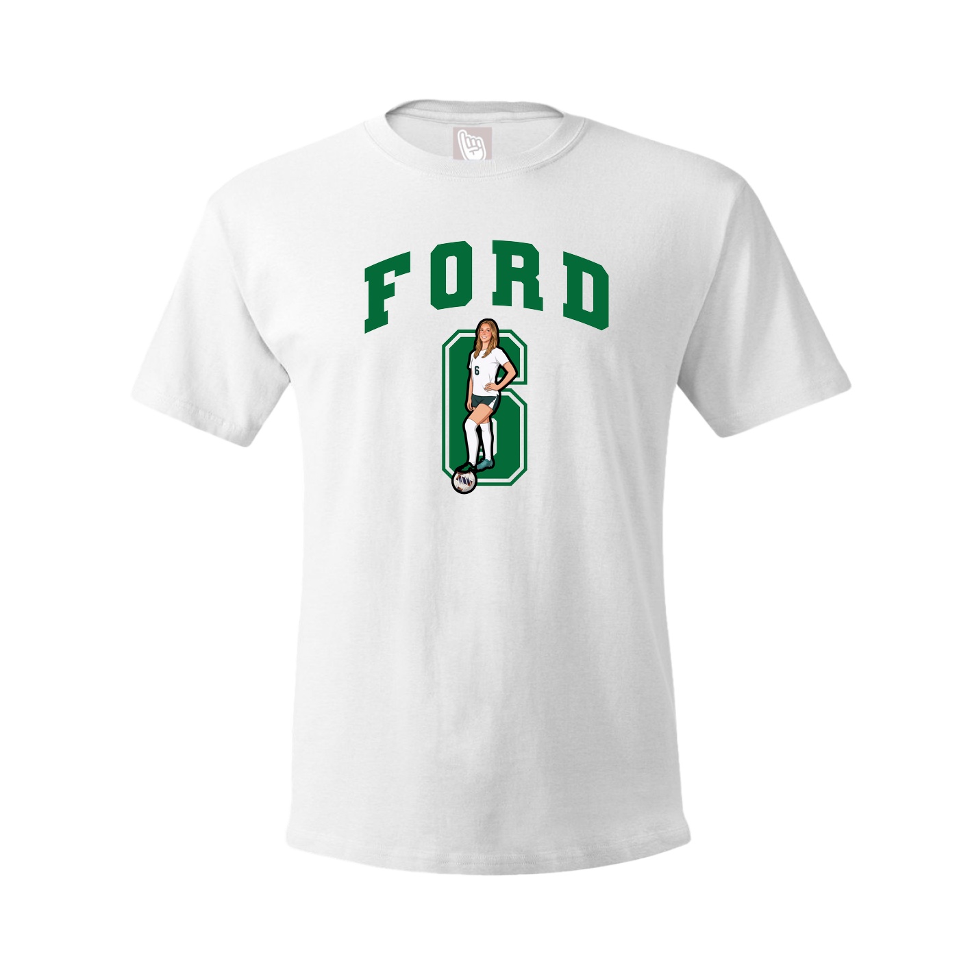 Tee — Number in White