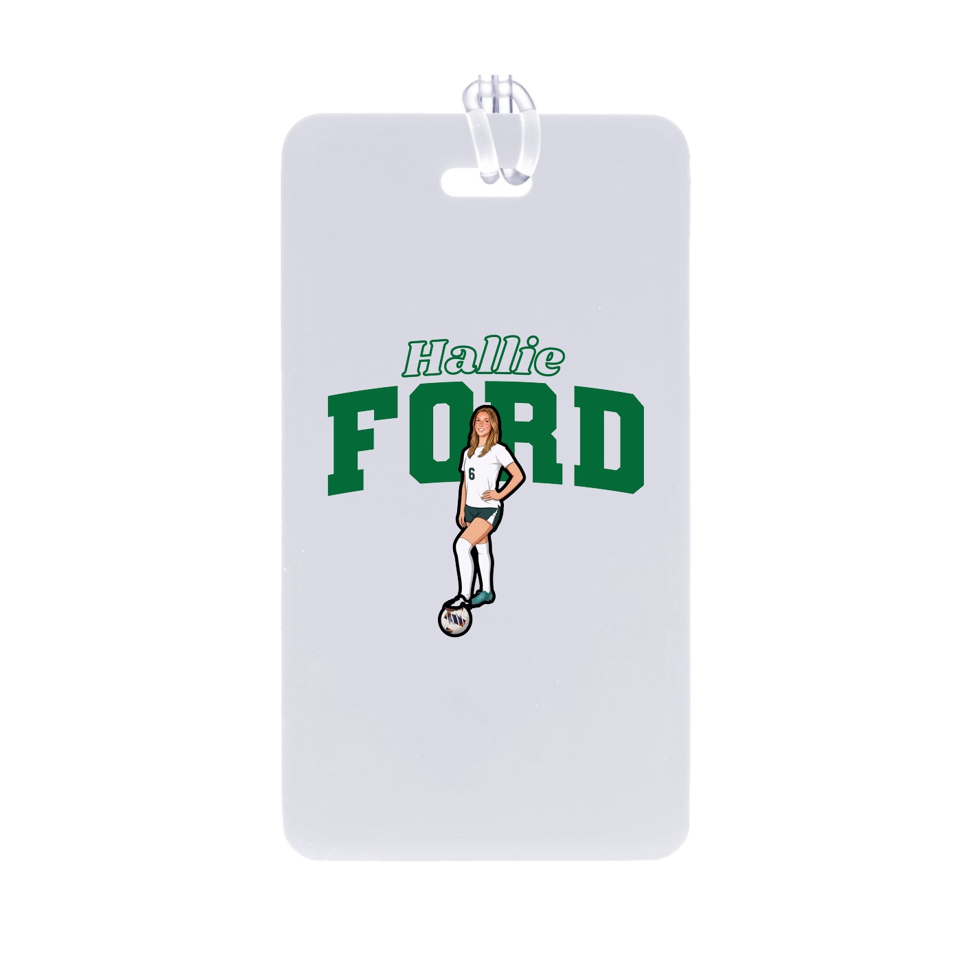 Bag Tag — Name Arch in Classic
