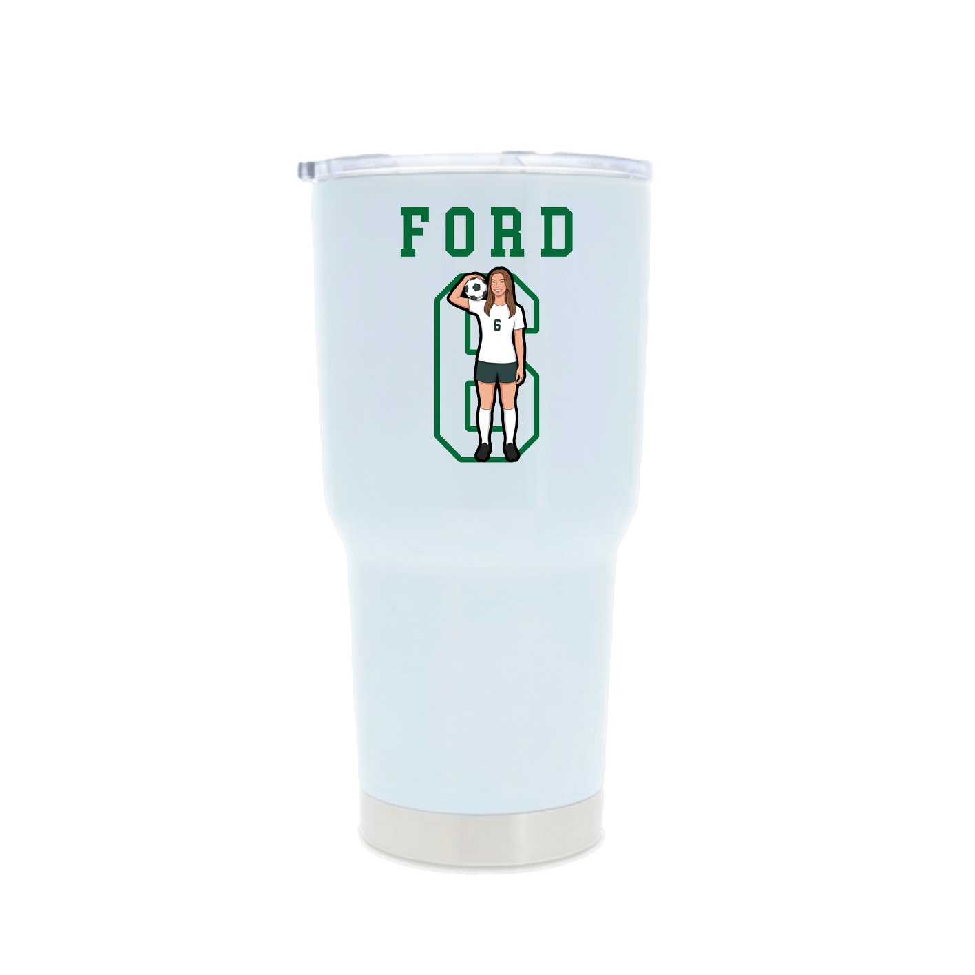 30oz Stainless Steel Tumbler — Shirsey in White