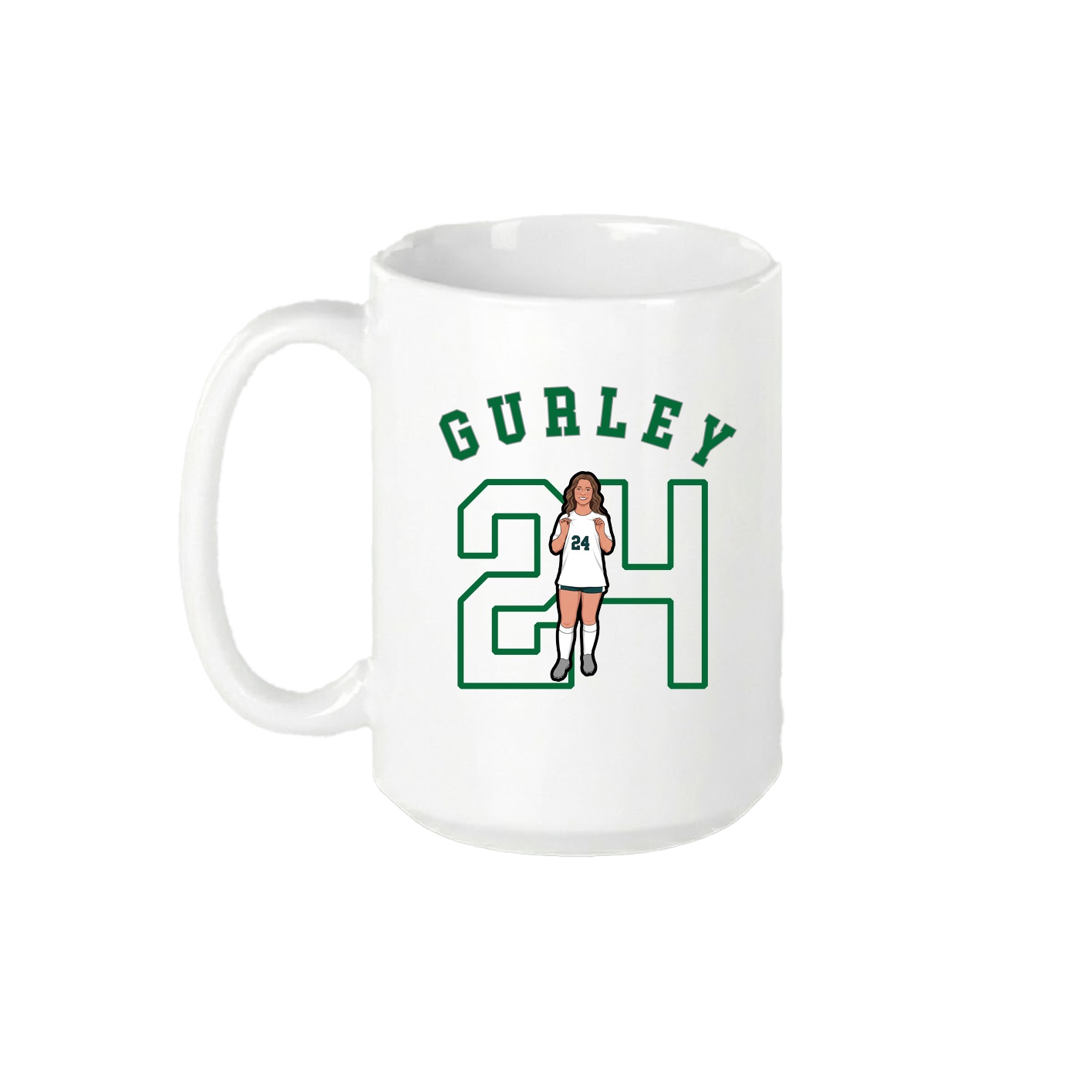 15oz Coffee Mug — Shirsey Arch in White