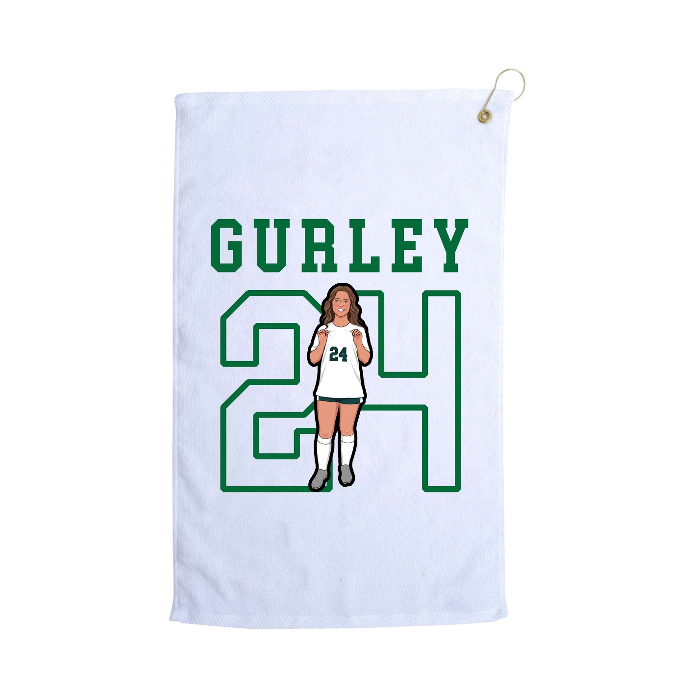 Golf Towel — Shirsey in White
