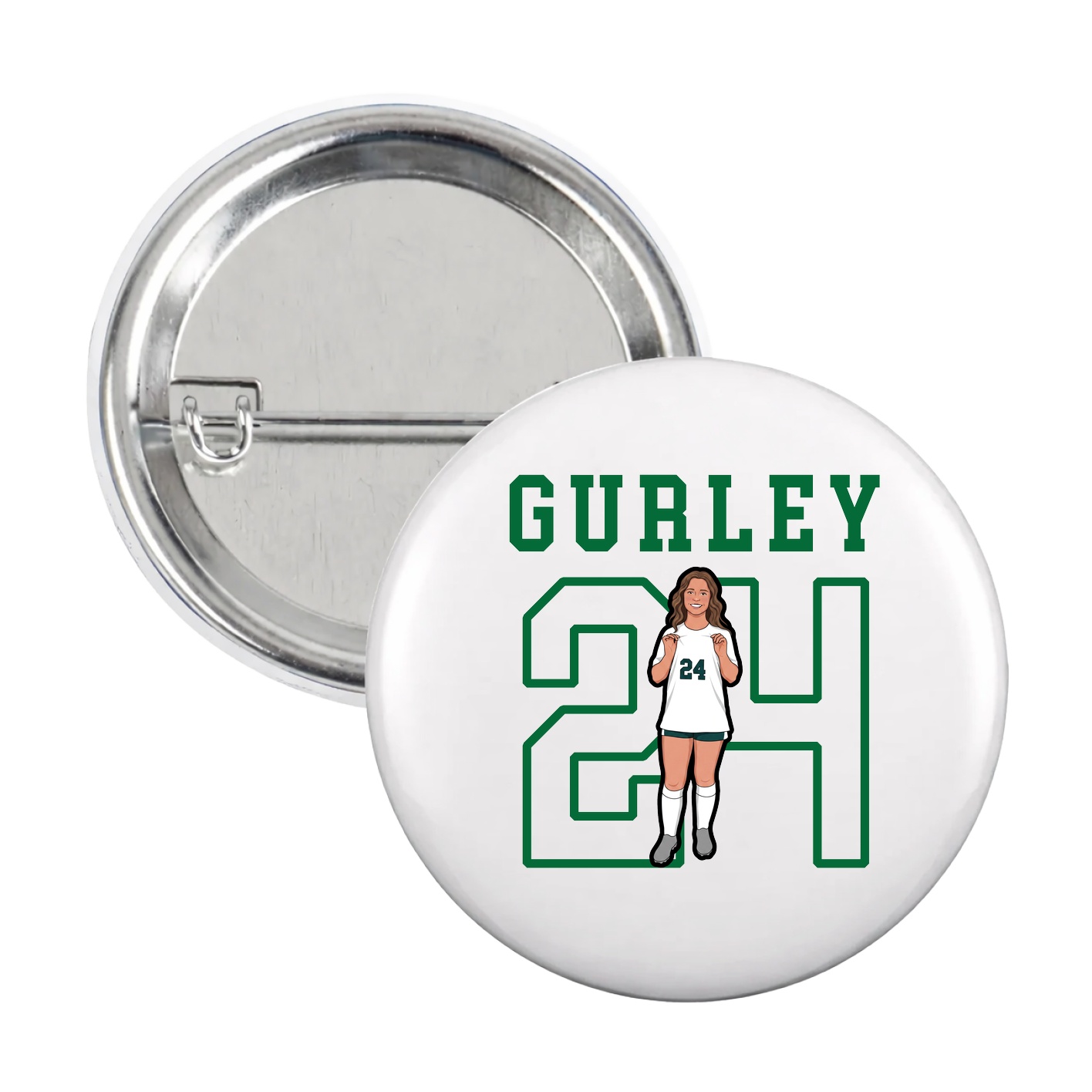 Game Day Button — Shirsey in White