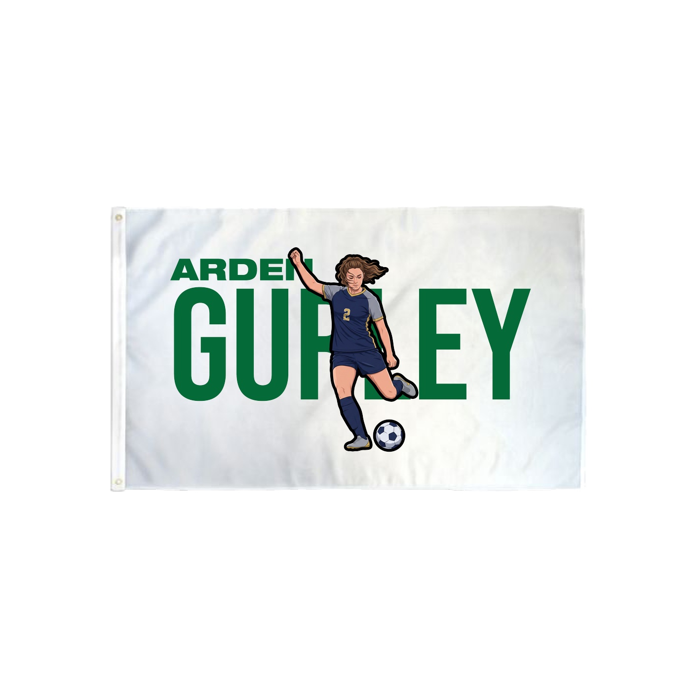 3x5 Flag — Player Name in Classic