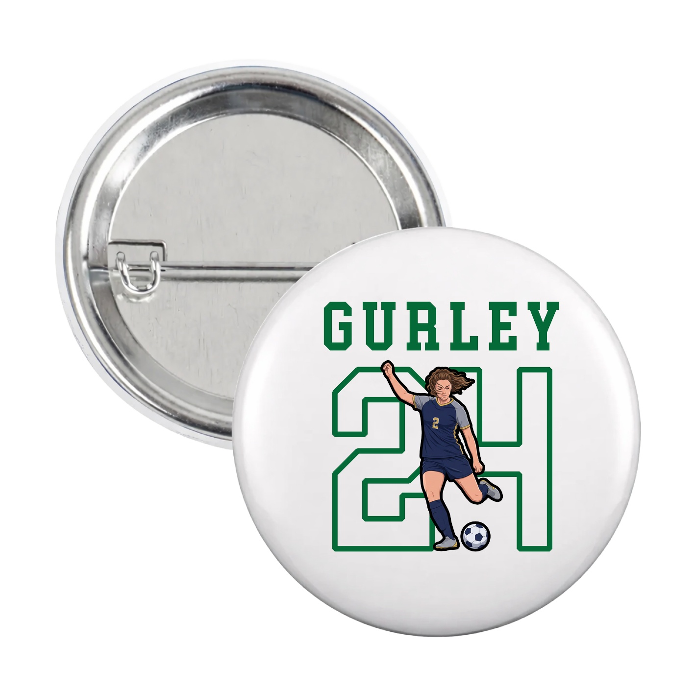 Game Day Button — Shirsey in White