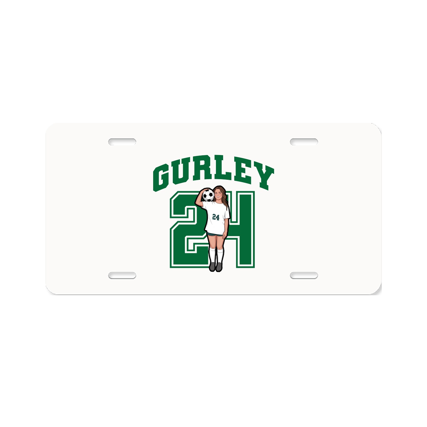 License Plate — Number in Classic