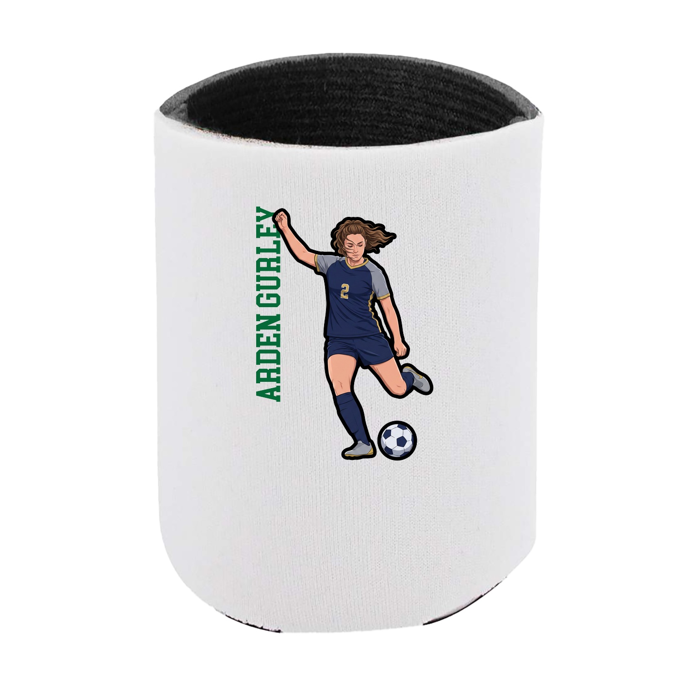 Can Holder — Name Vertical in White