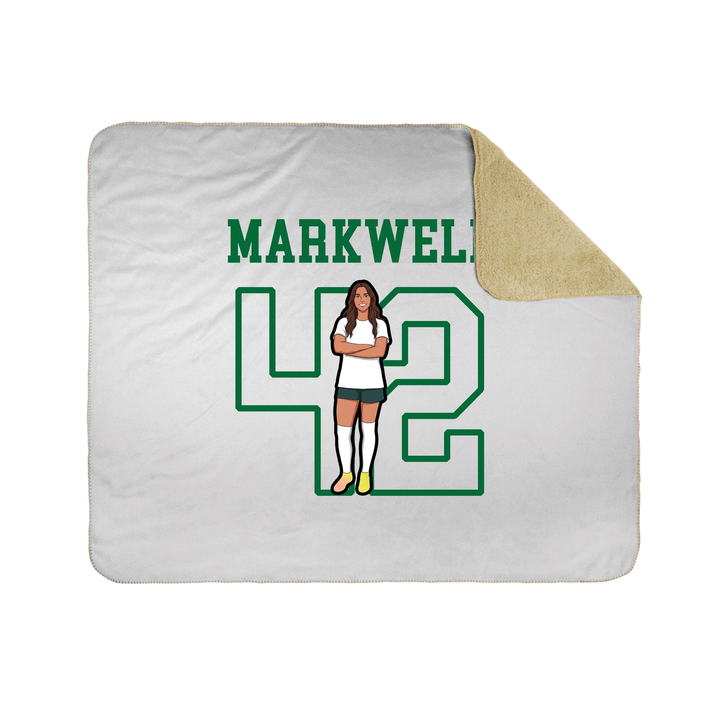 Throw Blanket — Shirsey in White