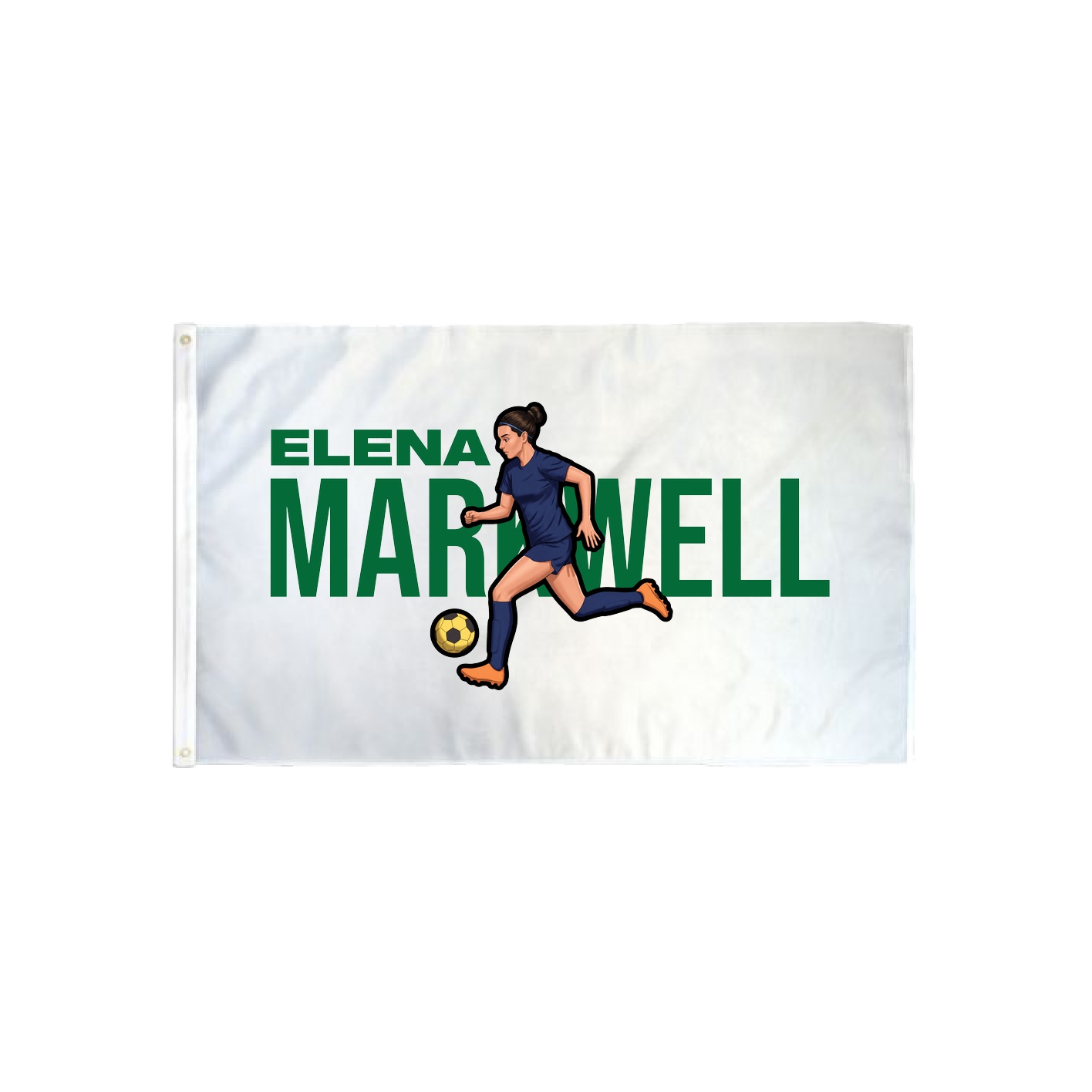 3x5 Flag — Player Name in Classic