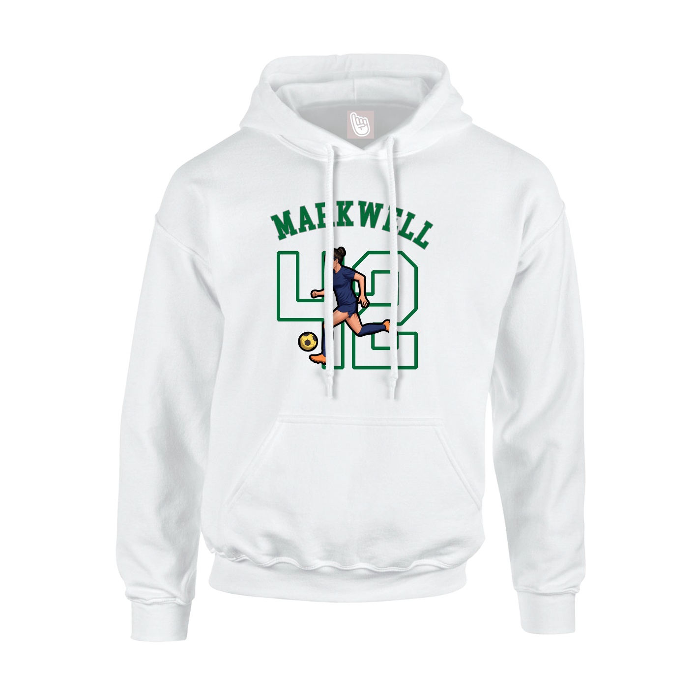 Youth Hoodie — Shirsey Arch in White