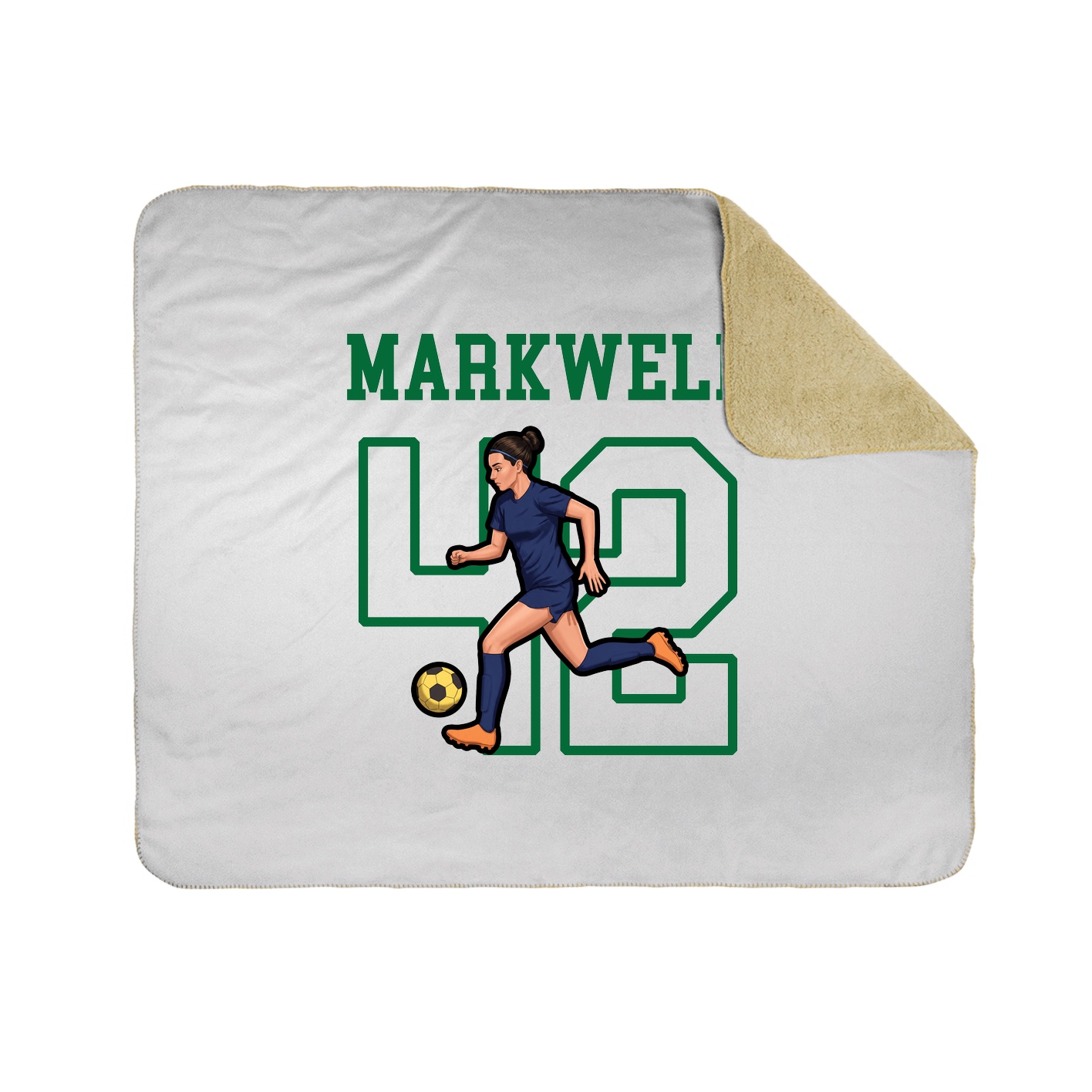 Throw Blanket — Shirsey in White