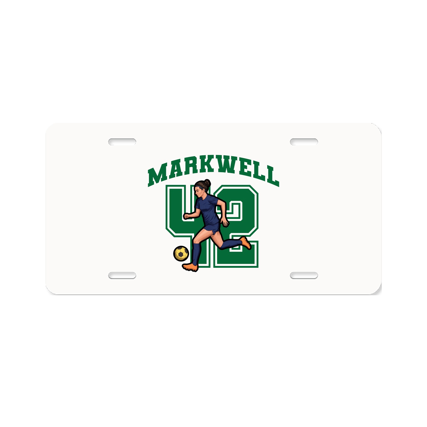 License Plate — Number in Classic