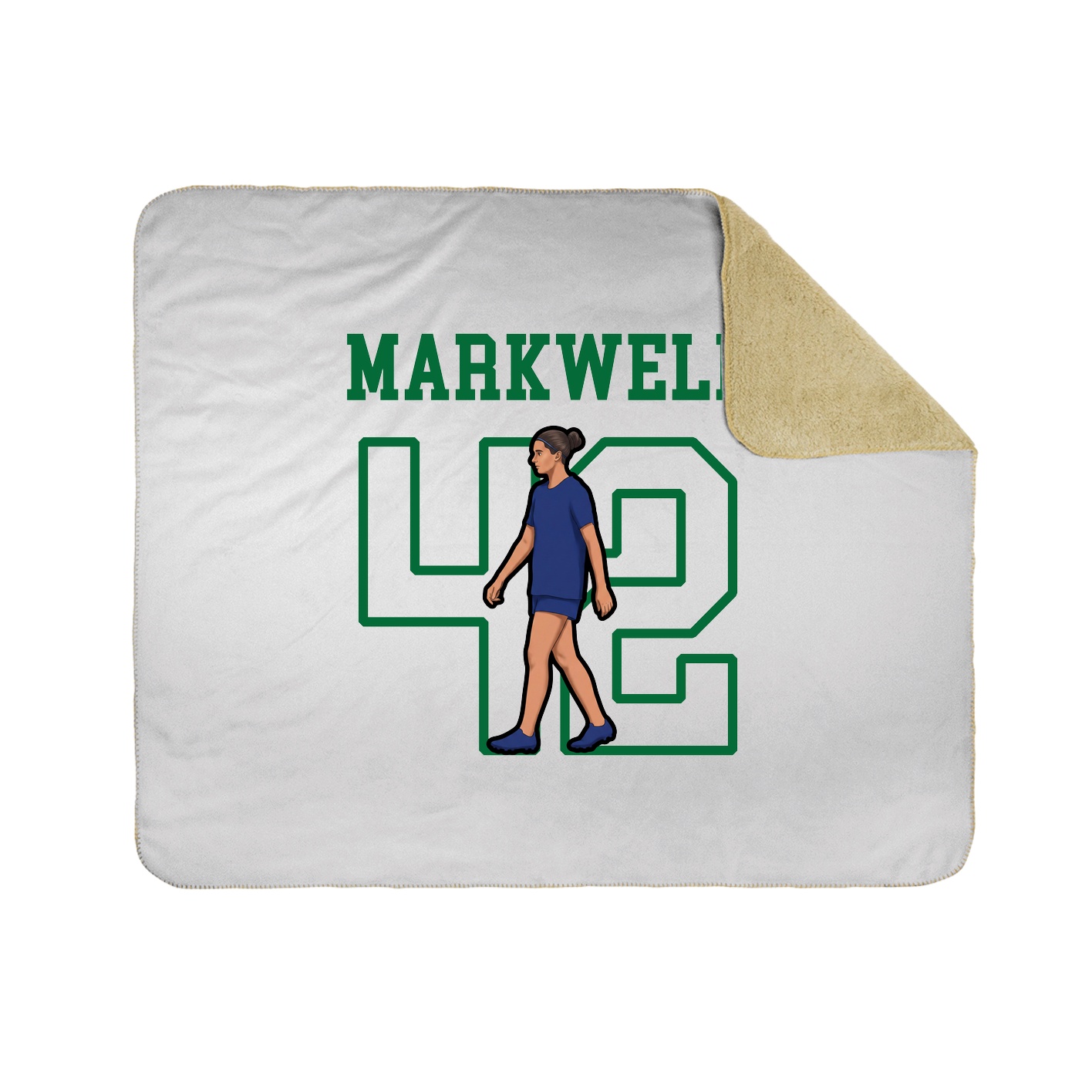 Throw Blanket — Shirsey in White