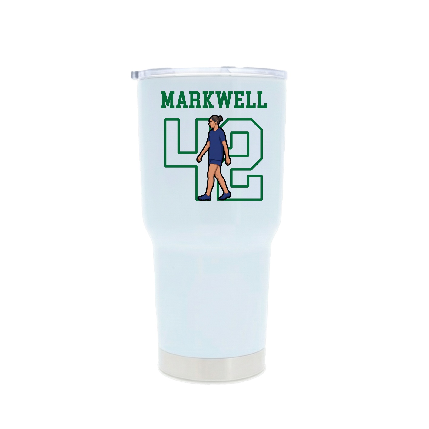 30oz Stainless Steel Tumbler — Shirsey in White
