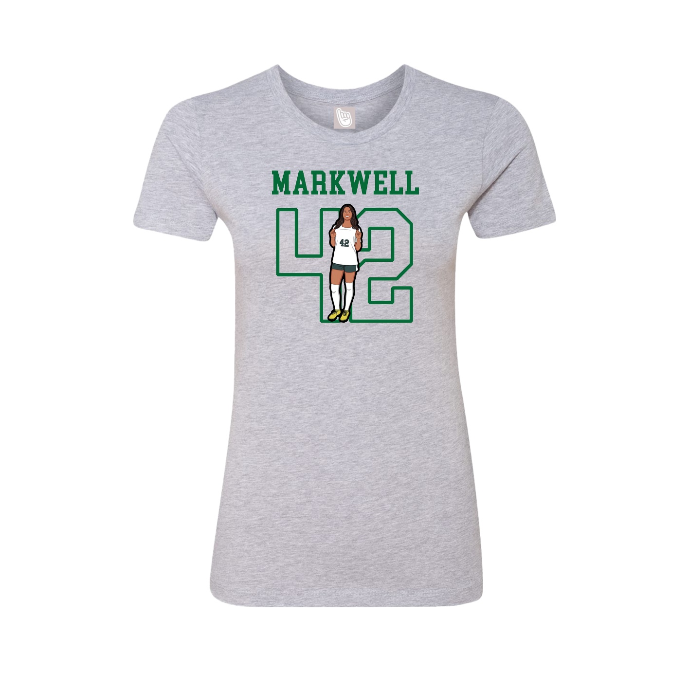 Fitted Women's Tee — Shirsey in Grey