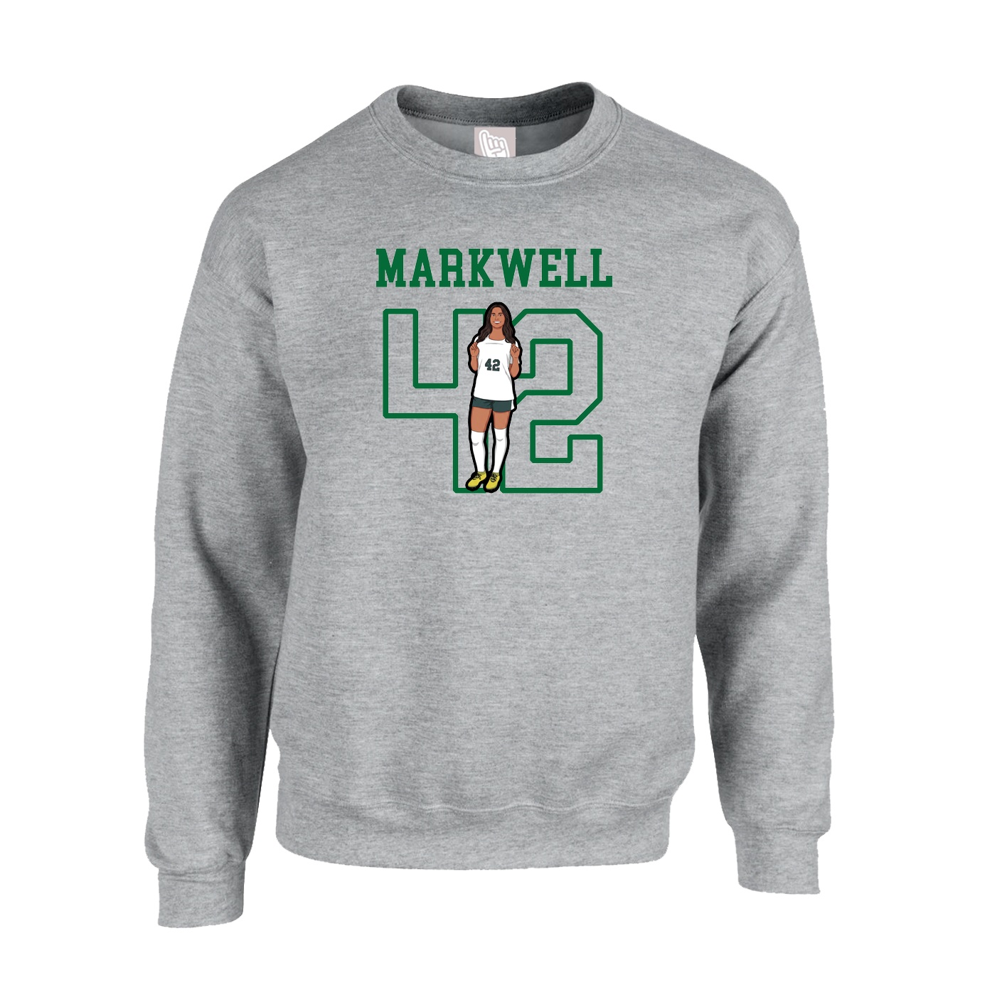 Fleece Crew — Shirsey in Grey
