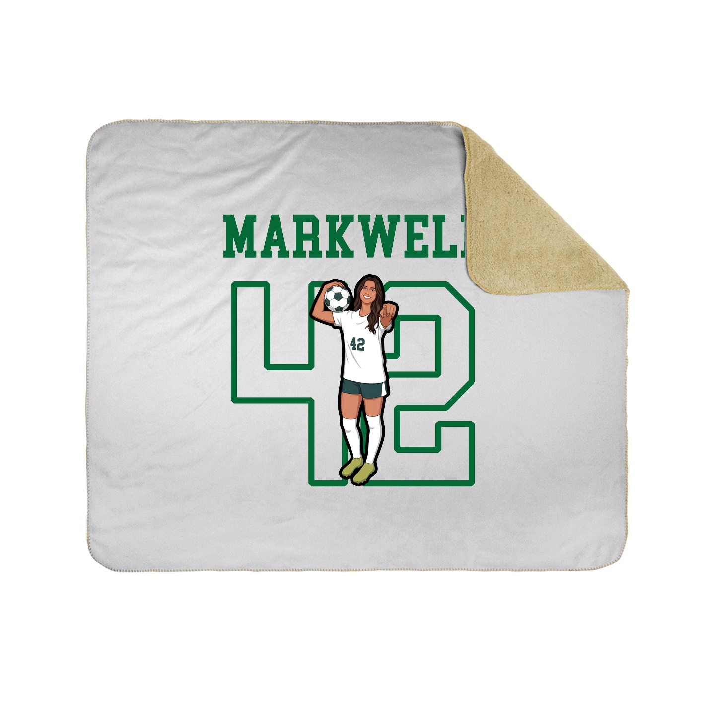 Throw Blanket — Shirsey in White