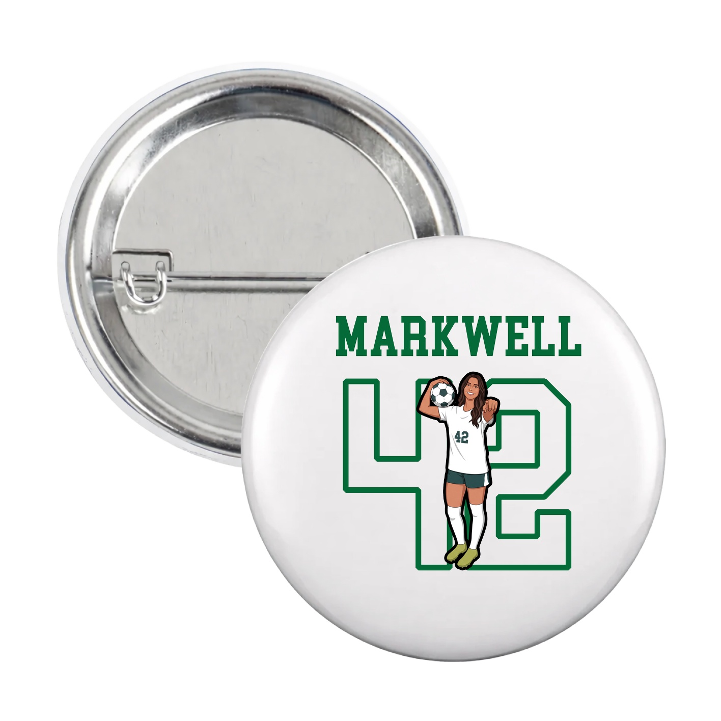 Game Day Button — Shirsey in White