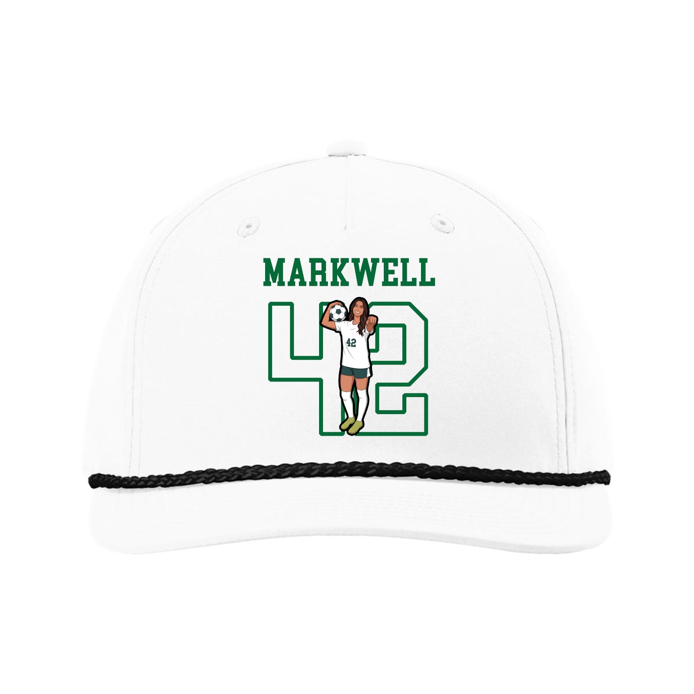 Five-Panel Classic Rope Cap — Shirsey in White
