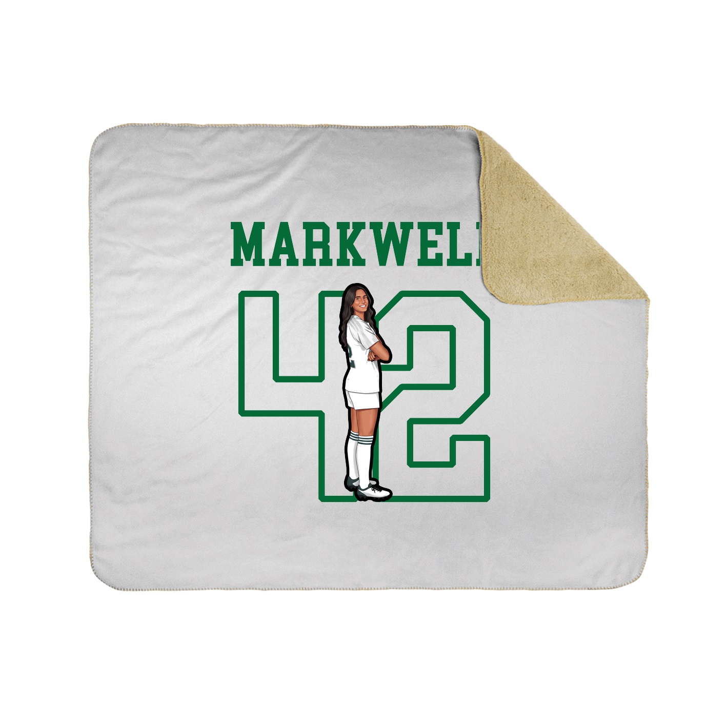 Throw Blanket — Shirsey in White