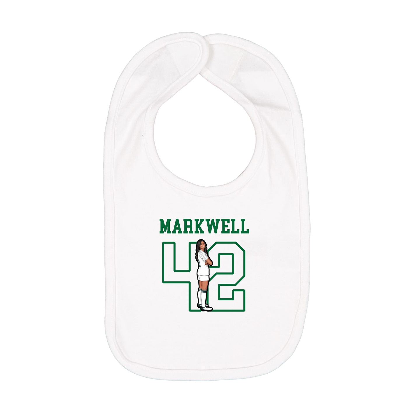Infant Bib — Shirsey in White