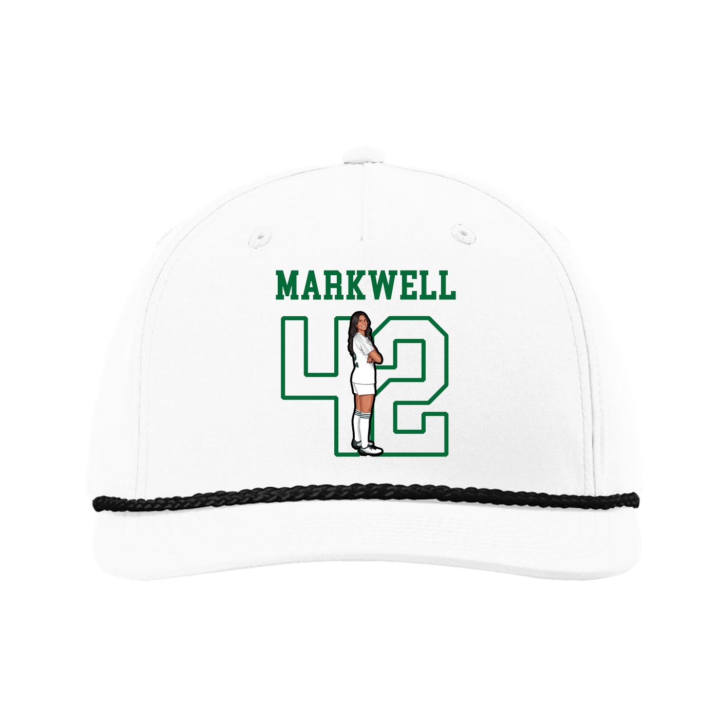 Five-Panel Classic Rope Cap — Shirsey in White