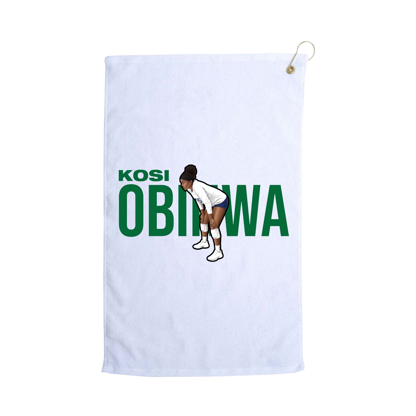 Golf Towel — Player Name in White