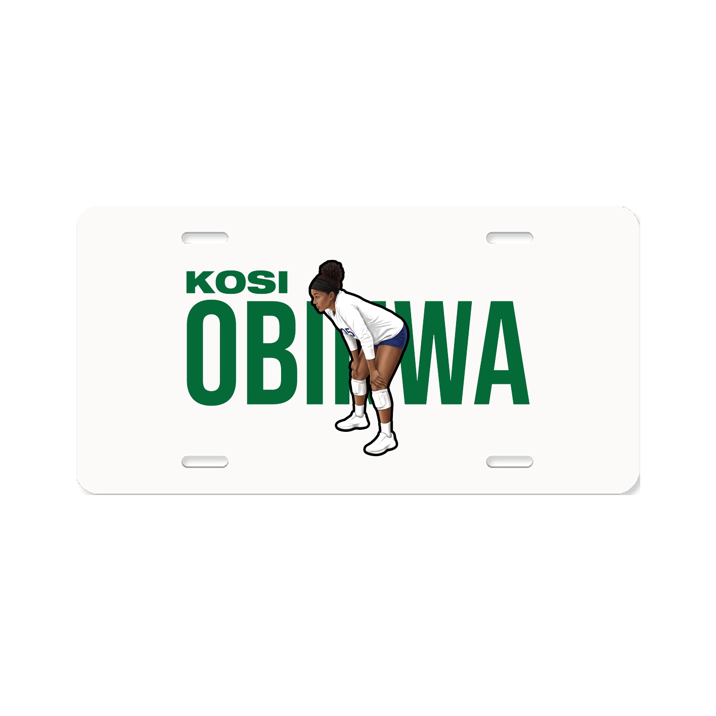 License Plate — Player Name in Classic