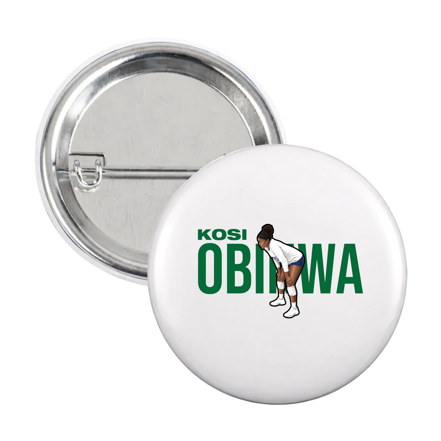 Game Day Button — Player Name in White