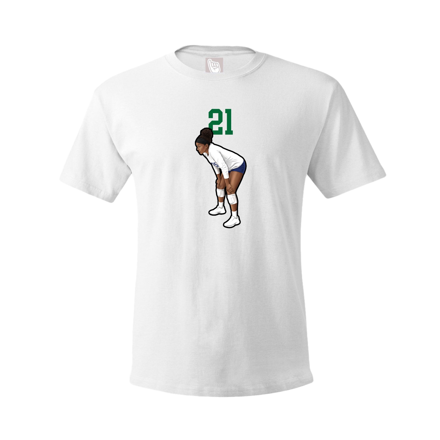 Tee — Number Top in White