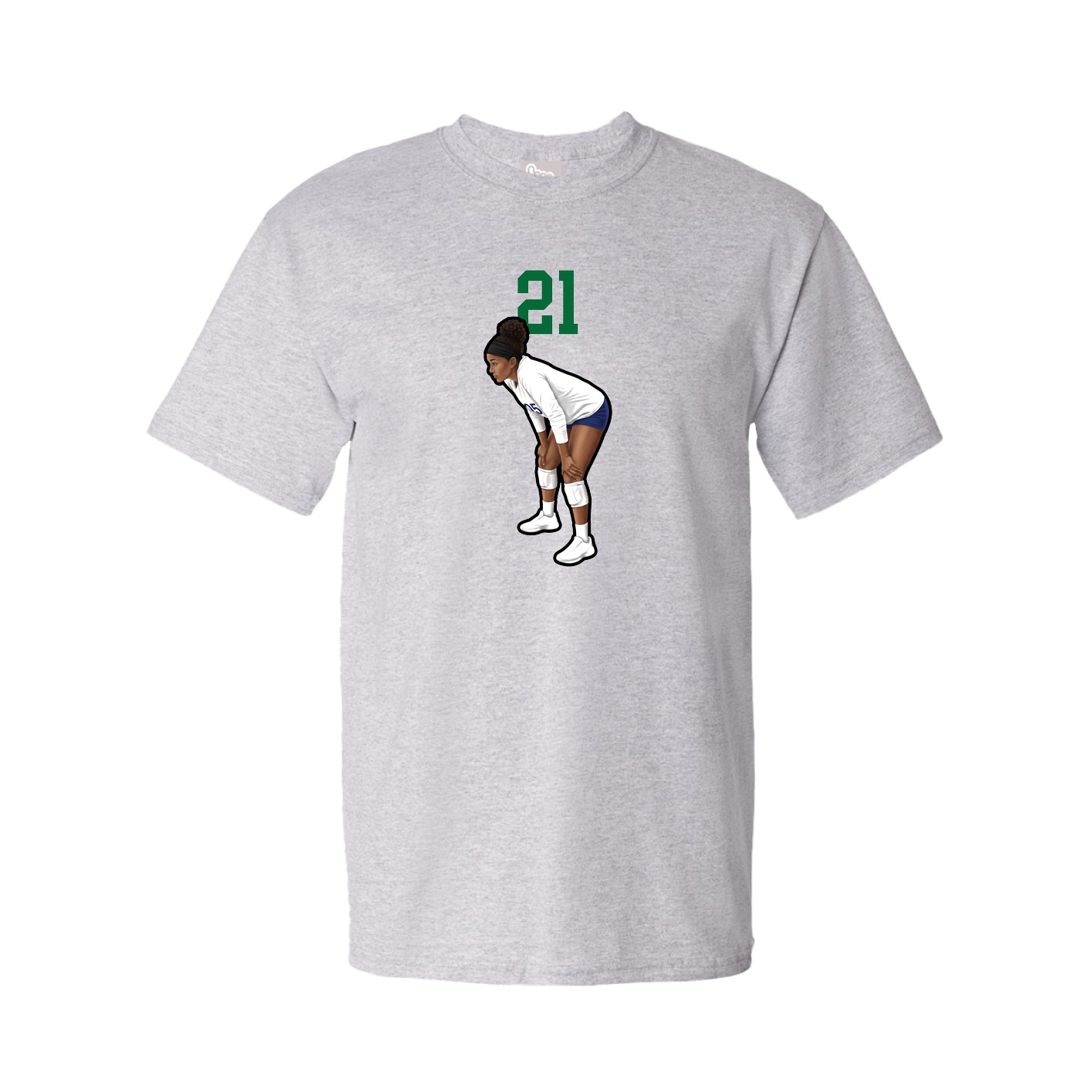 Youth Tee — Number Top in Grey