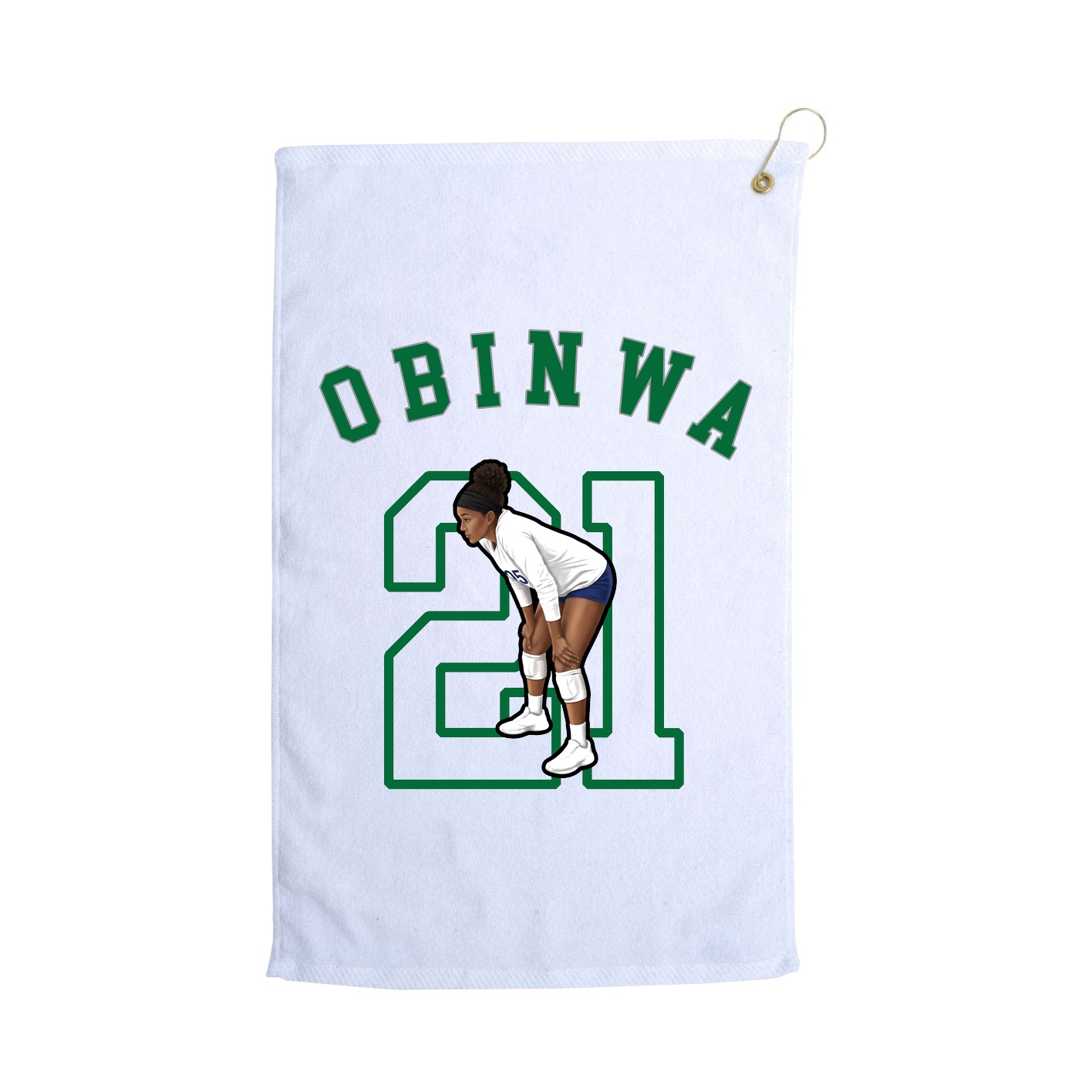 Golf Towel — Shirsey Arch in White