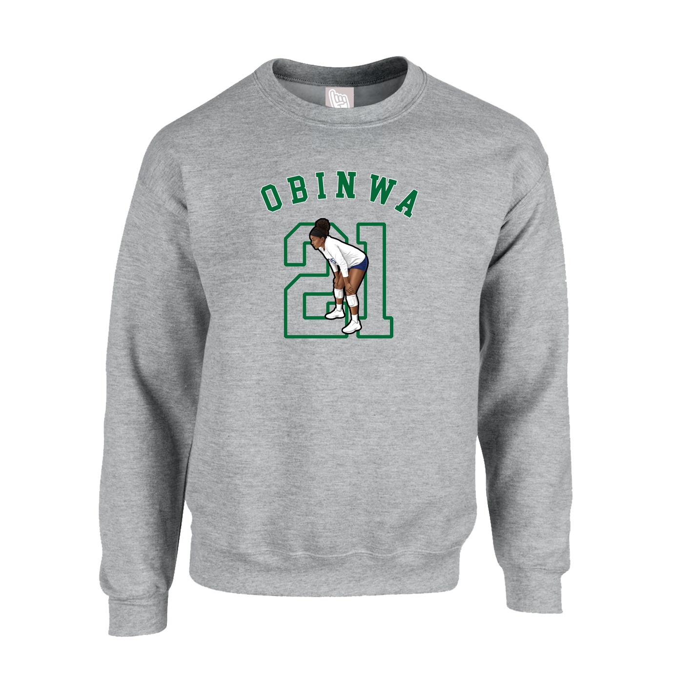 Fleece Crew — Shirsey Arch in Grey