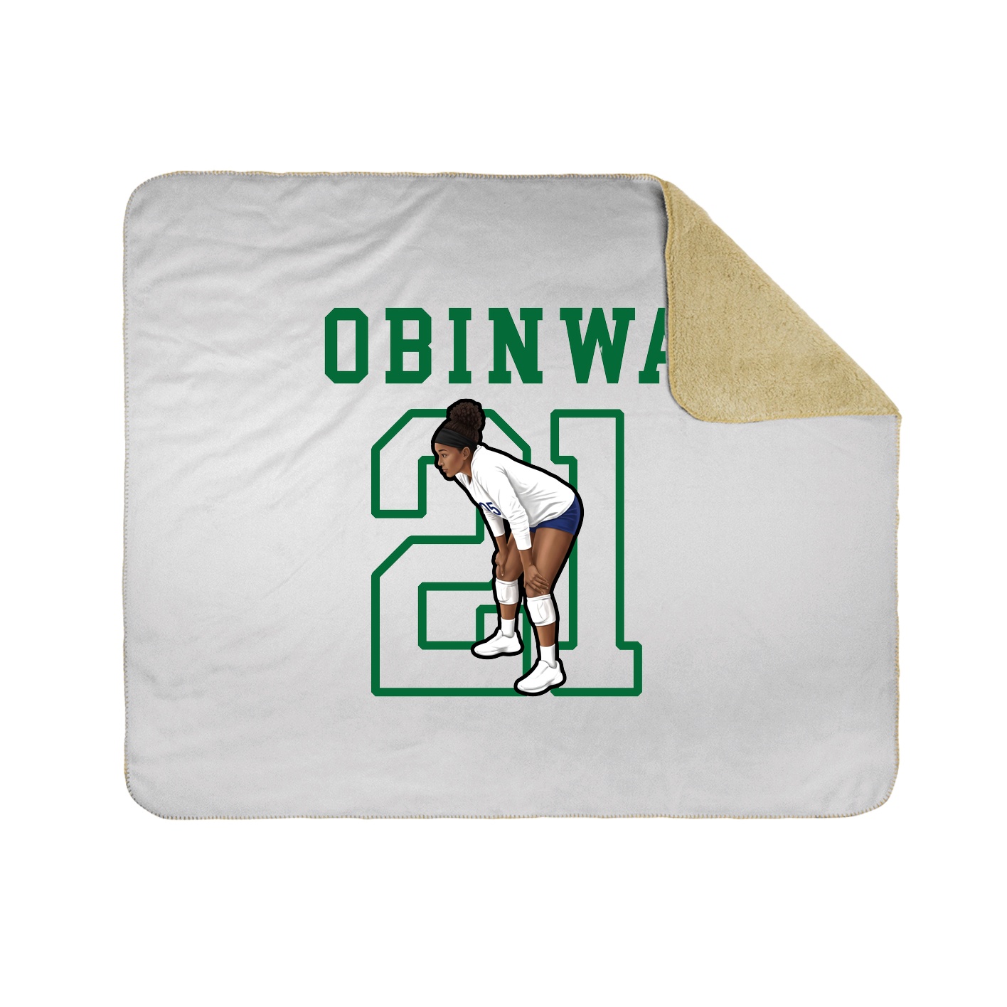 Throw Blanket — Shirsey in White