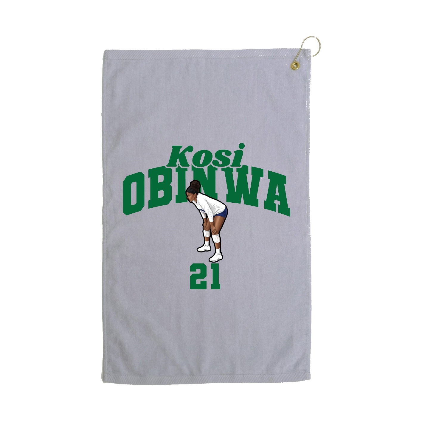 Golf Towel — Signature Arch in Grey