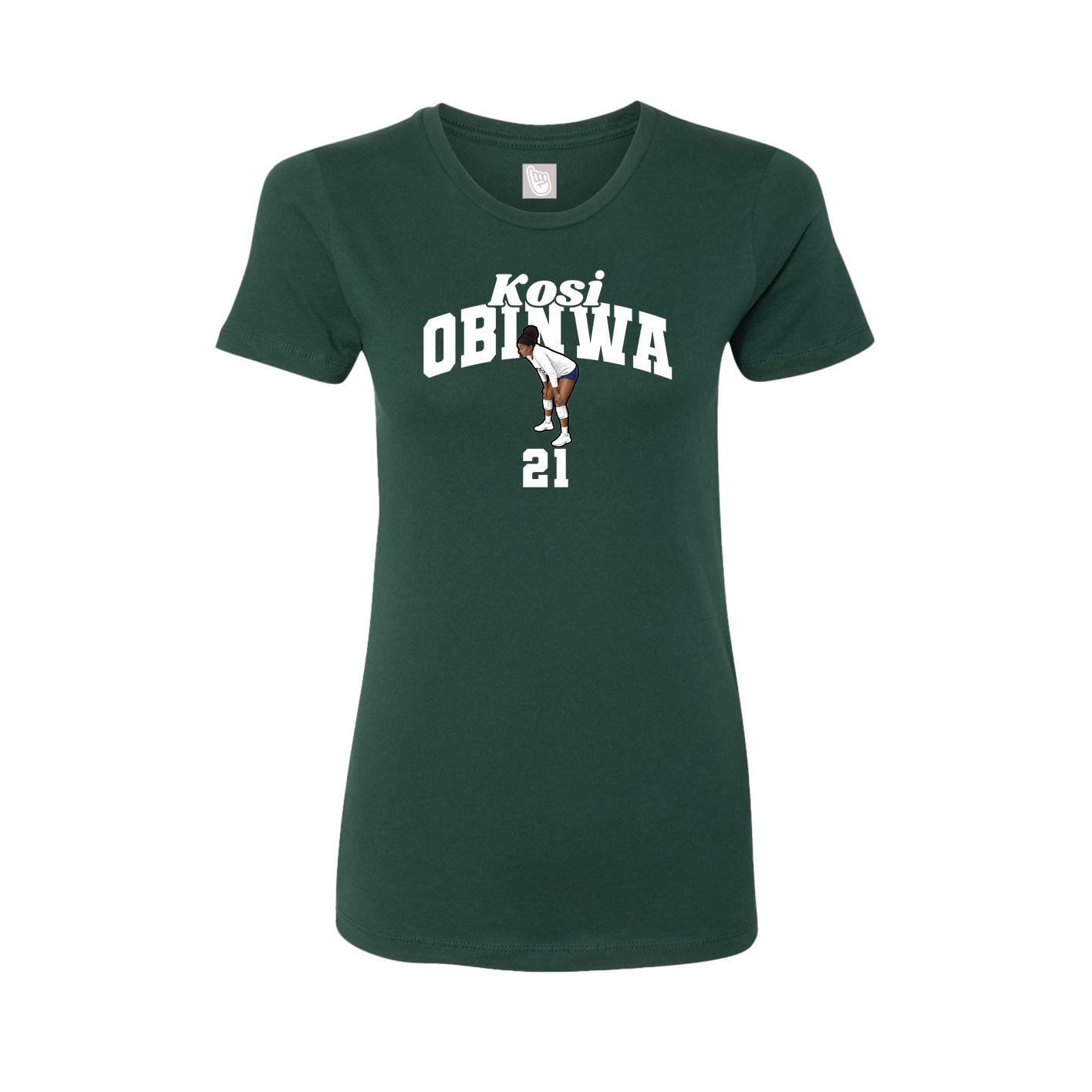 Womens Tee — Signature Arch in Green